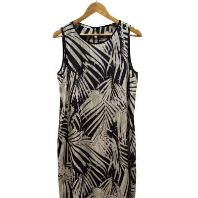 Unbranded Womens Silk Green & Black Dress Size 10