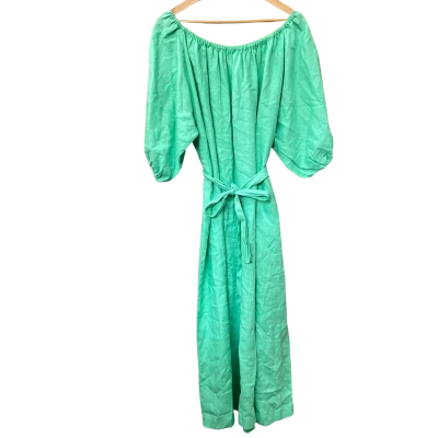 Seed Heritage Seafoam Green Off-Shoulder Linen Dress Size 10
