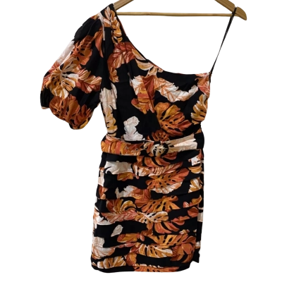 Minkpink Womens  Size M Mini Dress Black  / Orange 
