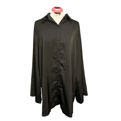 White Fox Womens  Size XL Long Sleeve Top Black  