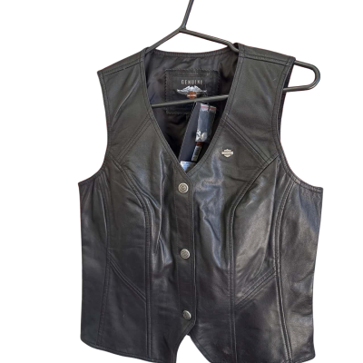 BNWT Harley Davidson  Womens  Size S Leather Vest 