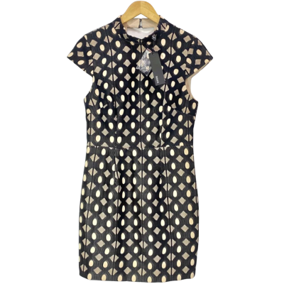 Seduce “It Girl” Black / Nude Mini Dress Size 12