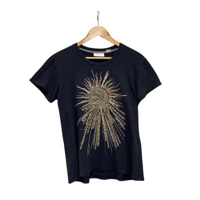 Sass & Bide Womens  Size XS T-shirt Black  / Gold 
