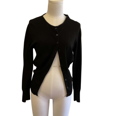 Laura Ashley cardigan - Womens  Size S Black  long sleeve
