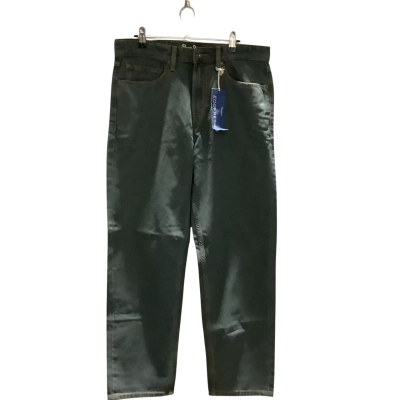 BNWT Pepe Jeans Womens Size 32 Green Mid Rise/Relaxed Thigh/Tapered Leg Opening Jeans 