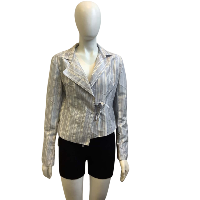 Carla Zampatti Womens  Label Size 12 Silk Wrap Style Blazer