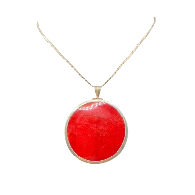  Womens Pendant Red / Silver 