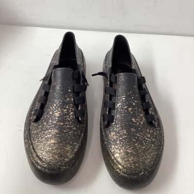 Melissa Womens  Size 40 Flats Black  / Gold flecks 