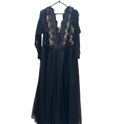 City Chic Womens  Size 18 Black Formal Dress 