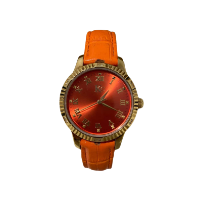 KC Watches Orange and Gold Diamond Watch
