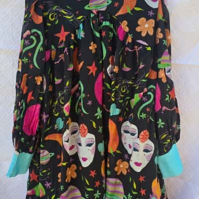  Womens ''Love, Bonfire'' Size XL (Aus 14) Long Sleeve Dress 