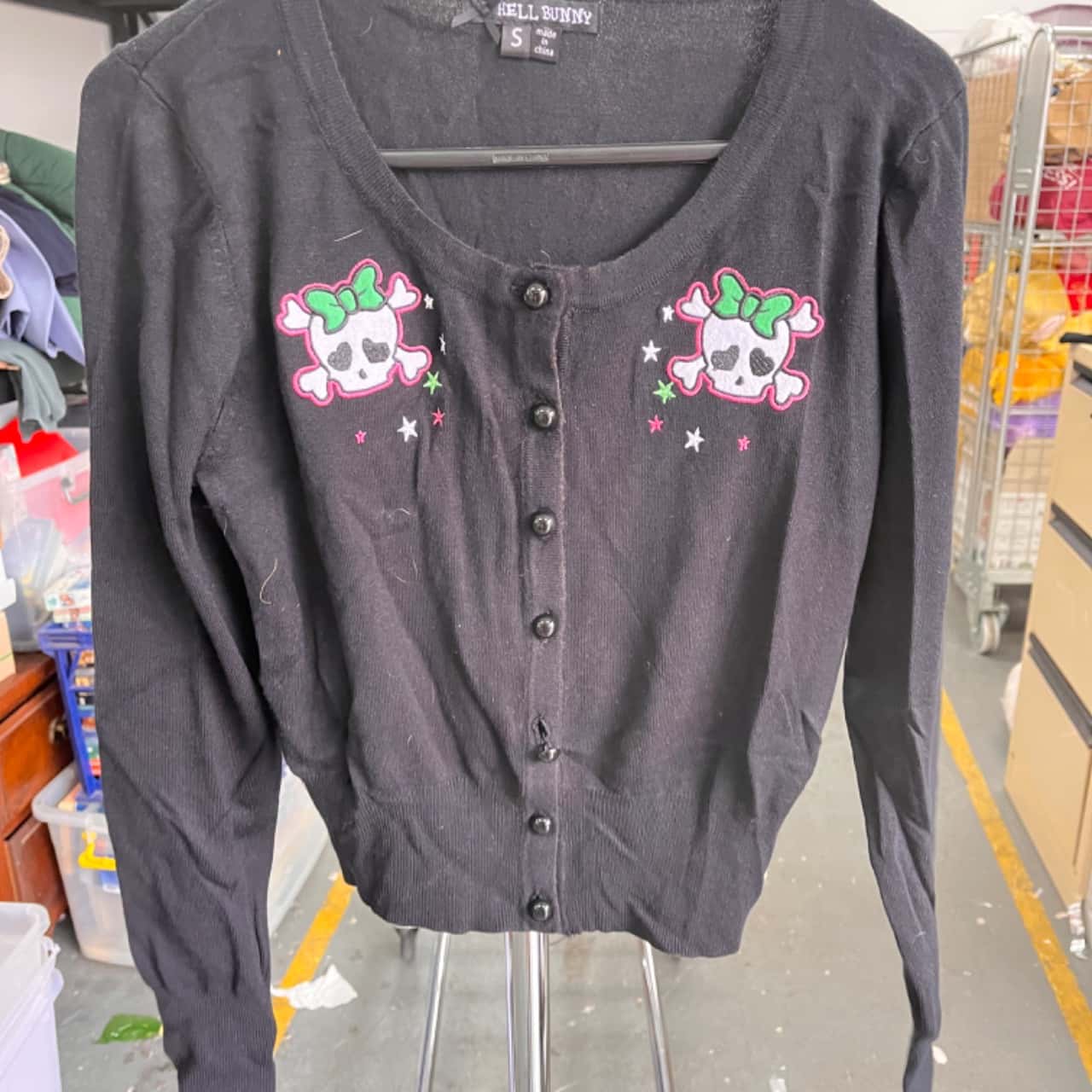 Hell Bunny Yuna Cardigan Black