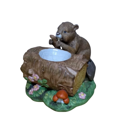 Forest friends Franklin mint beaver egg cup