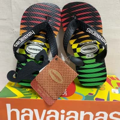 Havaianas Kids  Size 23 Black  