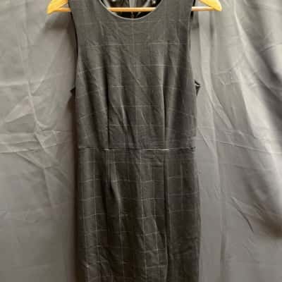 Basque Womens Size 10 Black Checkered Dress