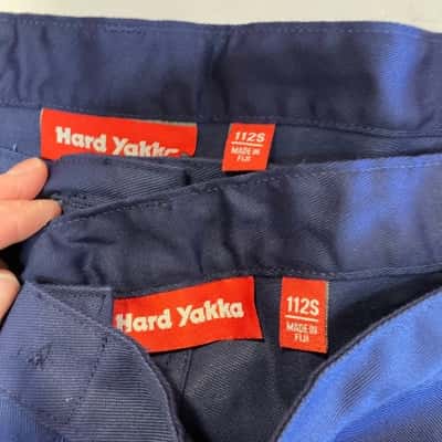 3 pairs Hard Yakka Mens  Size 112s Navy Blue Made in Fiji