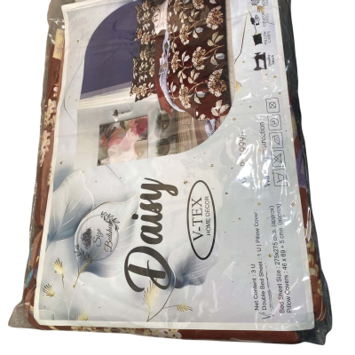 Daisy V-Tex Home Decor Double Bed Sheet set. 