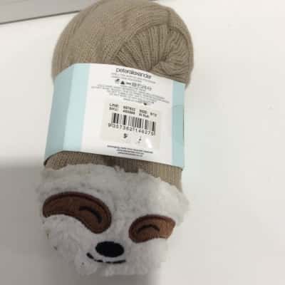 Peter Alexander Sloth Kids Slipper Socks Size 9-12 