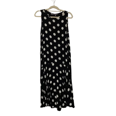 Mister Zimi Womens Polka Dot Dress Size 10 Black  