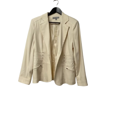 Womens Liz Jordan Size L Off White Blazer 