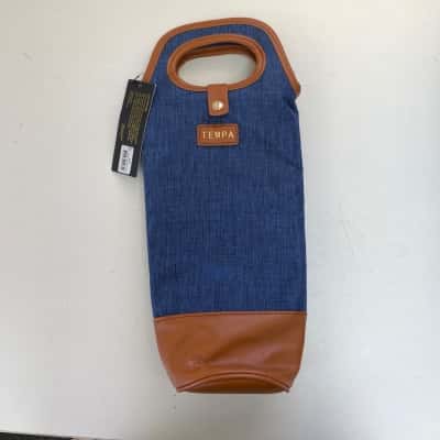 Tempa Avery Navy Insulated Single Wine Bag