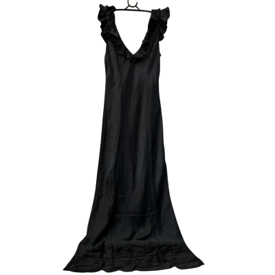 Princess Polly Black Butacup Frill Maxi Dress