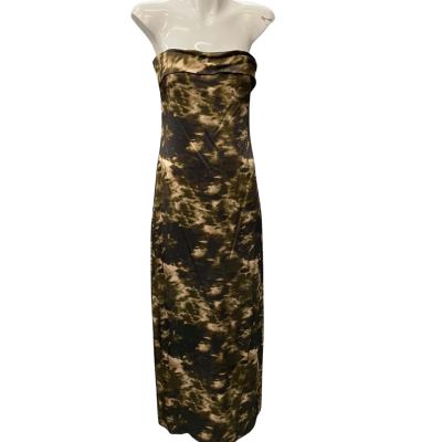 Dissh Womens  Size 6 Maxi Dress / Sleeveless Dress  Brown / Pattern 