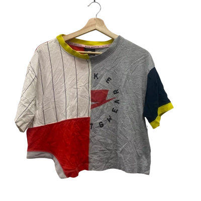 Nike Sportswear  Women's Short Sleeve Mash-Up Topns  Size L 