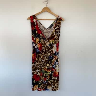 Philosophy Colourful Pattern Sleeveless Mini Dress Size 14 