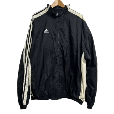 Vintage Adidas Mens Size XXL Black Windbreaker