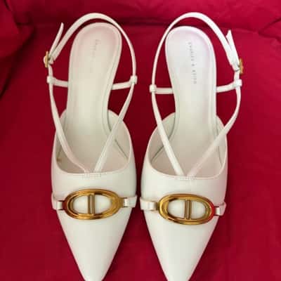 Charles & Keith Sling Back Pumps Women's  Size 40 