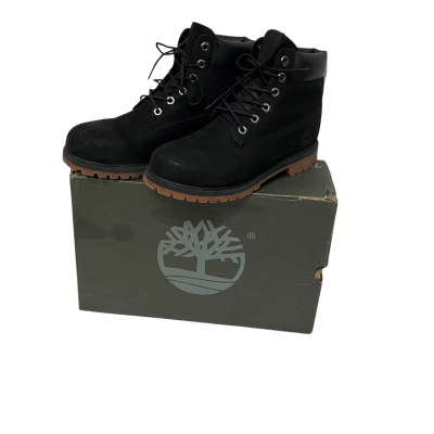 Timberland Mens  Size 7 Black  Leather Boots 
