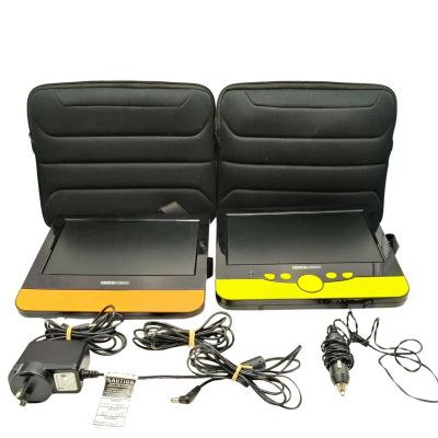 Rank Arena Dual 17.5cm LCD Screen Portable Car Seat DVD Player In Padded Pouches  (mixed elec)