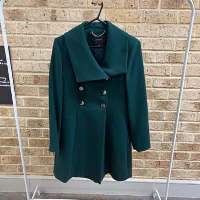 Portmans Womens forest green winter coat  Size 12 
