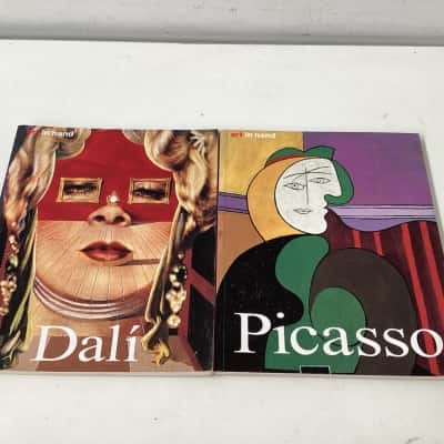 The art in hand series, Picasso and Dali books. 