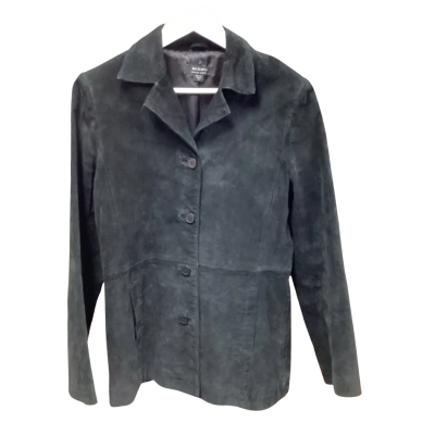 Just Jeans Genuine Suede Jacket Black  Size 12