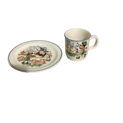 Nursery Rhyme Cup and Plate