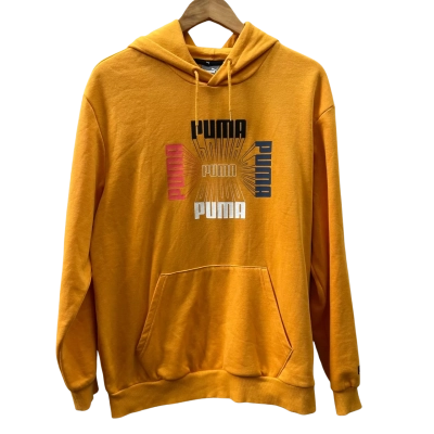 Puma Mens Size M Yellow Hoodie