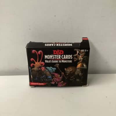 Dungeons and dragons monster card: volo's guide to monsters