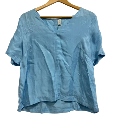 Adorne, Womens, Size 8, light blue v cut t-shirt