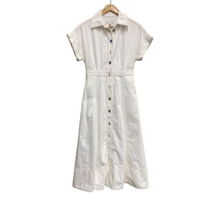 Witchery Womens  Size 8 Midi Dress White 