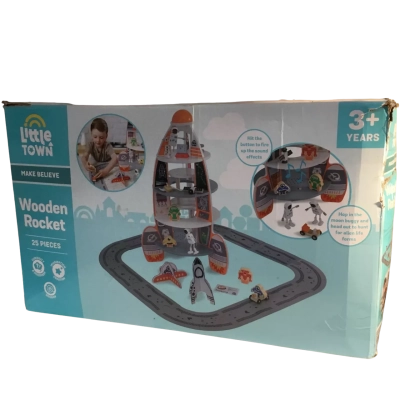 Little Town Wooden  Rocket 