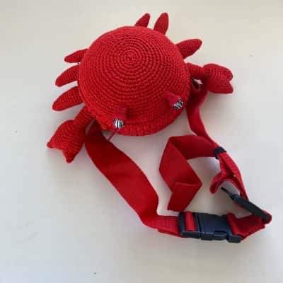 Red Crab Crochet Bag