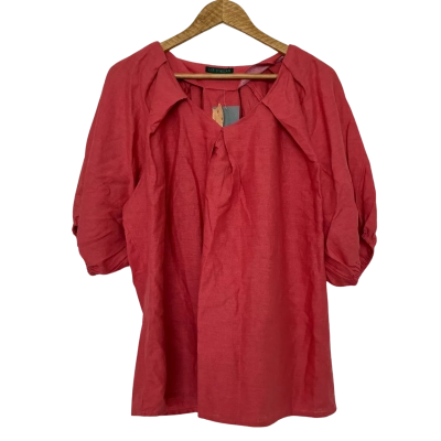 Liz Jordan Size 18 Cranberry Top