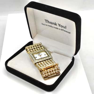 Beautiful Diamante Evening Watch 18cm Band Vimora Brand With New Battery