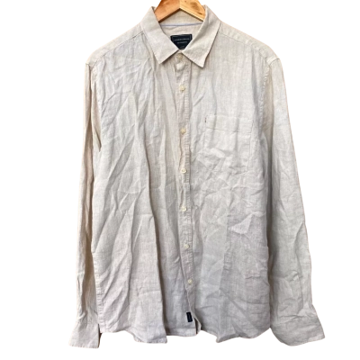 Academy Brand Oatmeal Long Sleeve Shirt Size L