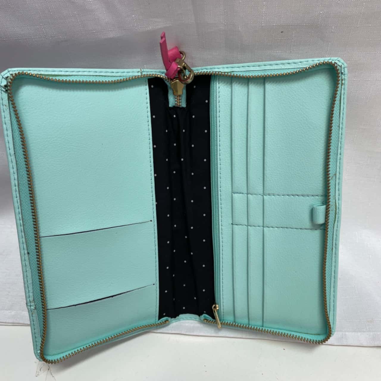 Kikki K Womens Passport Organiser Gold / Green / Pink