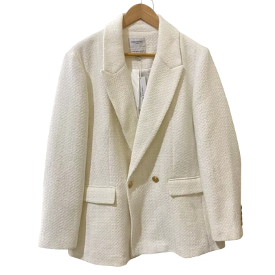 Forever New Curve Womens  Size 20 Blazer Cream / White 