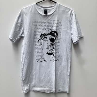  Mens, ascolour , Size M Short Sleeve T-shirt Pattern / White 
