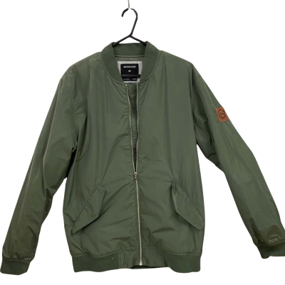 Mens Quicksilver Khaki Jacket Size M Zip up